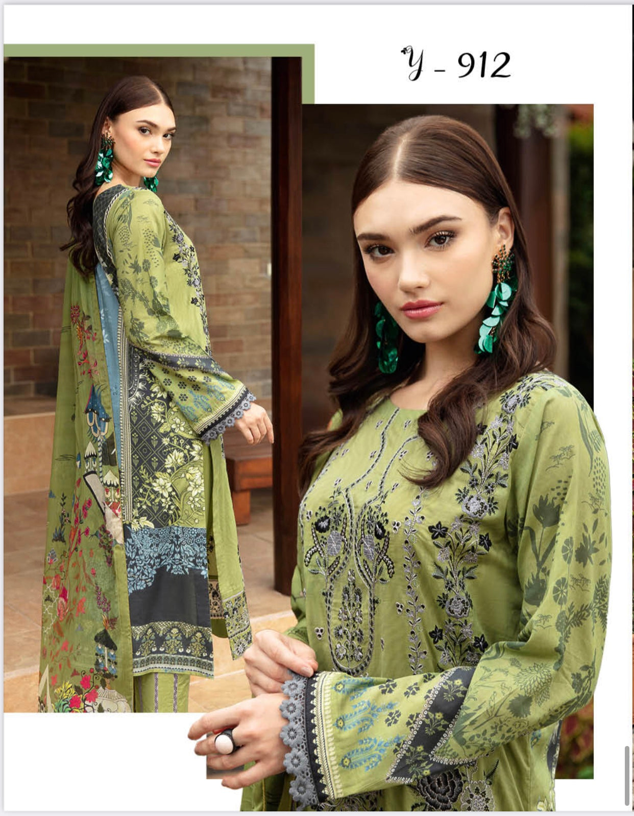 (178) Ramsha Riwayat Luxury Lawn 3-Piece Ready-Made Suit – Elegance Redefined