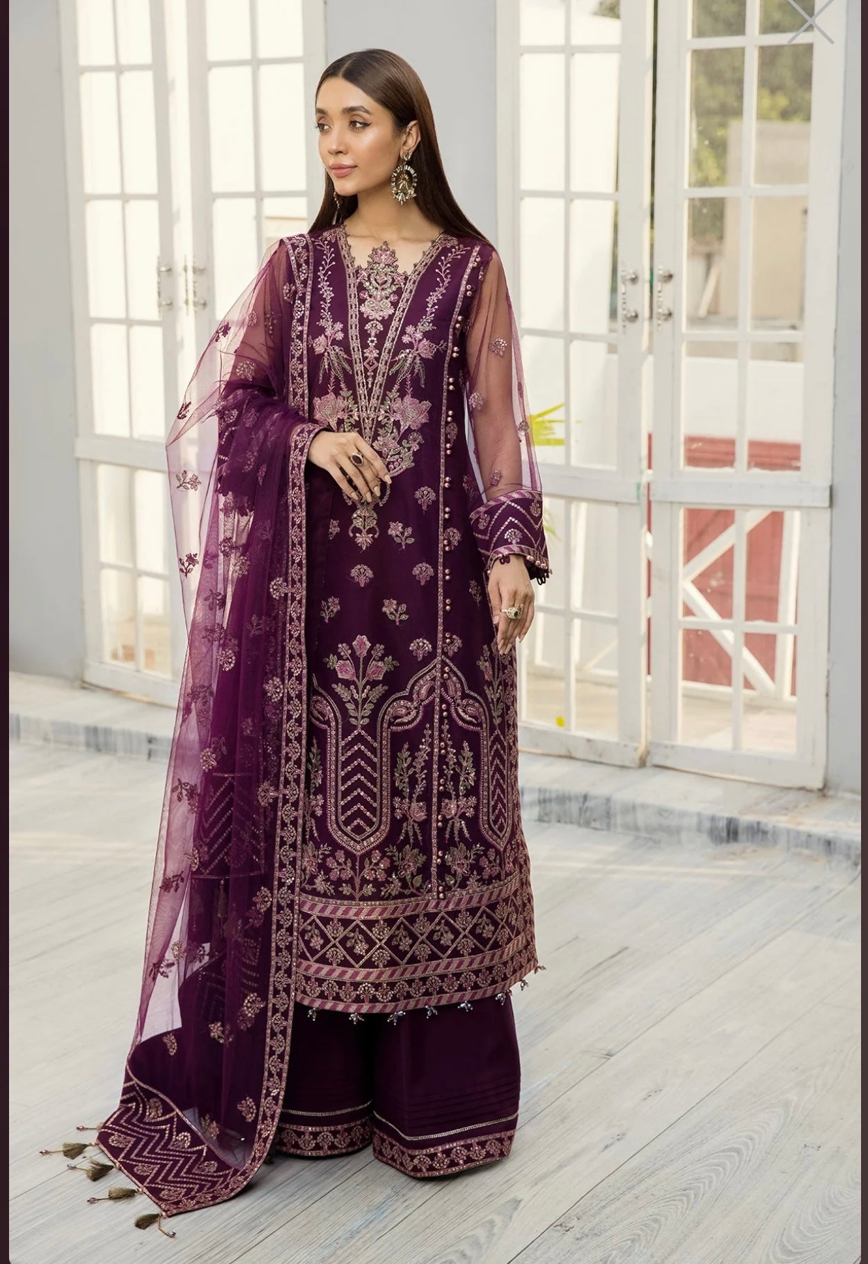 (173) Alizeh Miraal Collection Unstitched Luxury Formal Suit