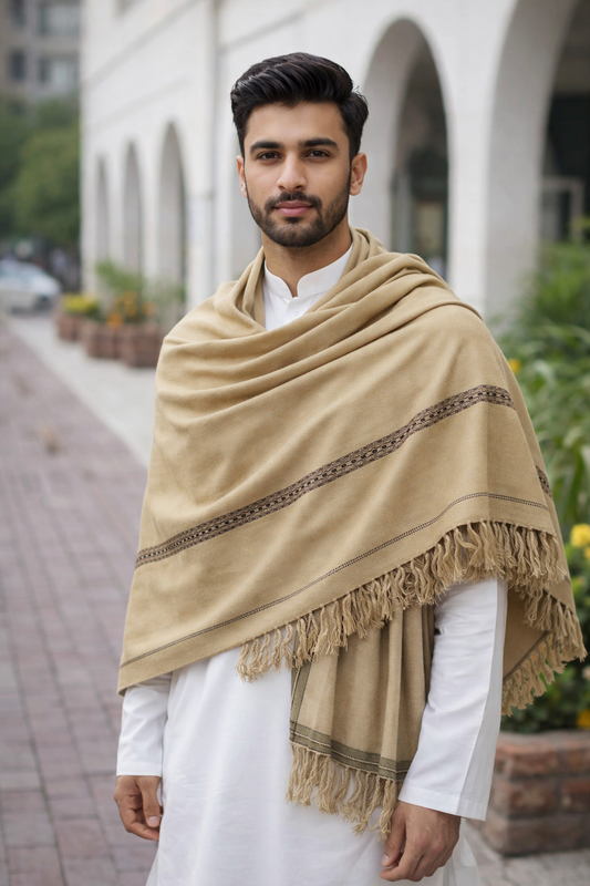 Men's Winter Thick Extra-Large Tassel Shawl – Warm, Stylish, and Versatile