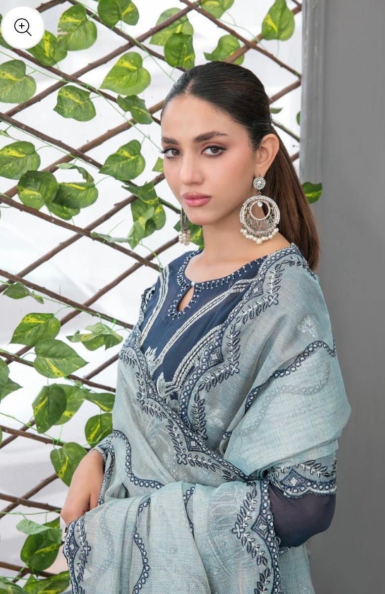 (86) Tawakkal Jiah – Unstitched Embroidered Fancy Chiffon Suit