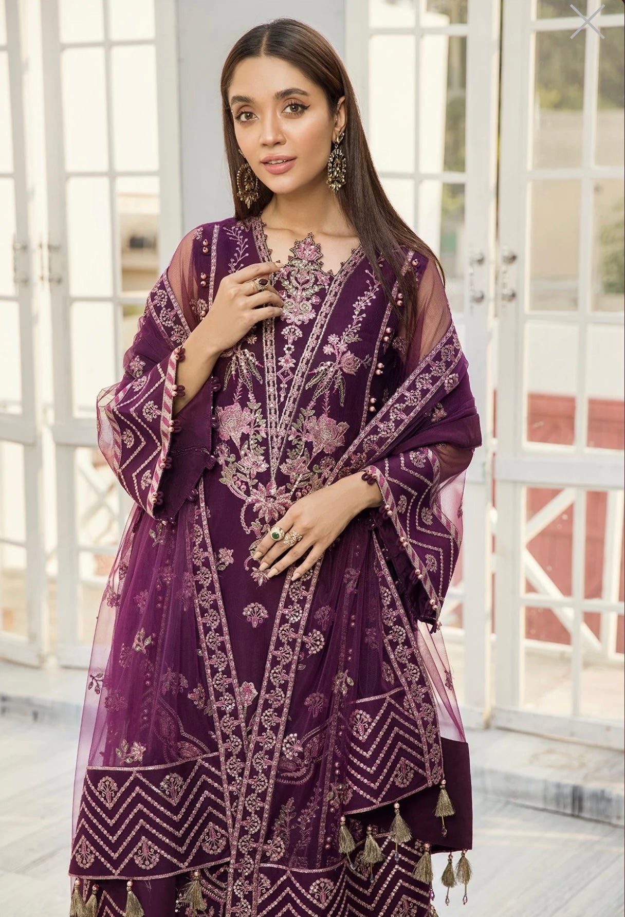 (173) Alizeh Miraal Collection Unstitched Luxury Formal Suit