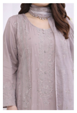 (346) Beige Chikankari Viscose Suit | Sequin Embroidery | Ready to Wear
