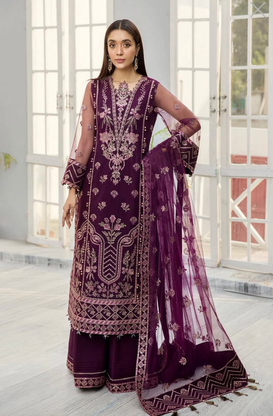 (173) Alizeh Miraal Collection Unstitched Luxury Formal Suit