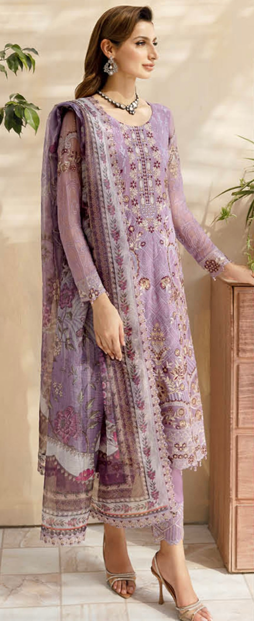 (331) Ramsha Chevron Luxury Chiffon Collection Ready-Made Suit Volume 9