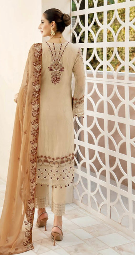 (333) Ramsha Chevron Luxury Chiffon Collection Ready-Made Suit Volume 9