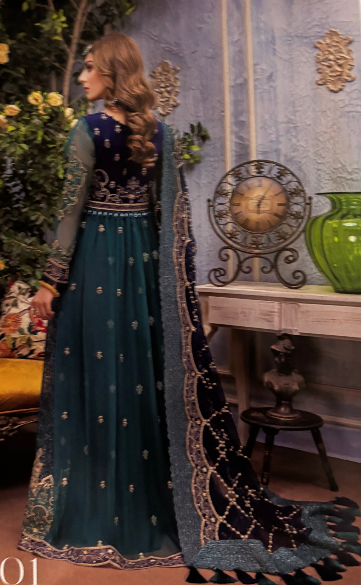 (373) luxury dream exclusive embroidered chiffon unstitched suit