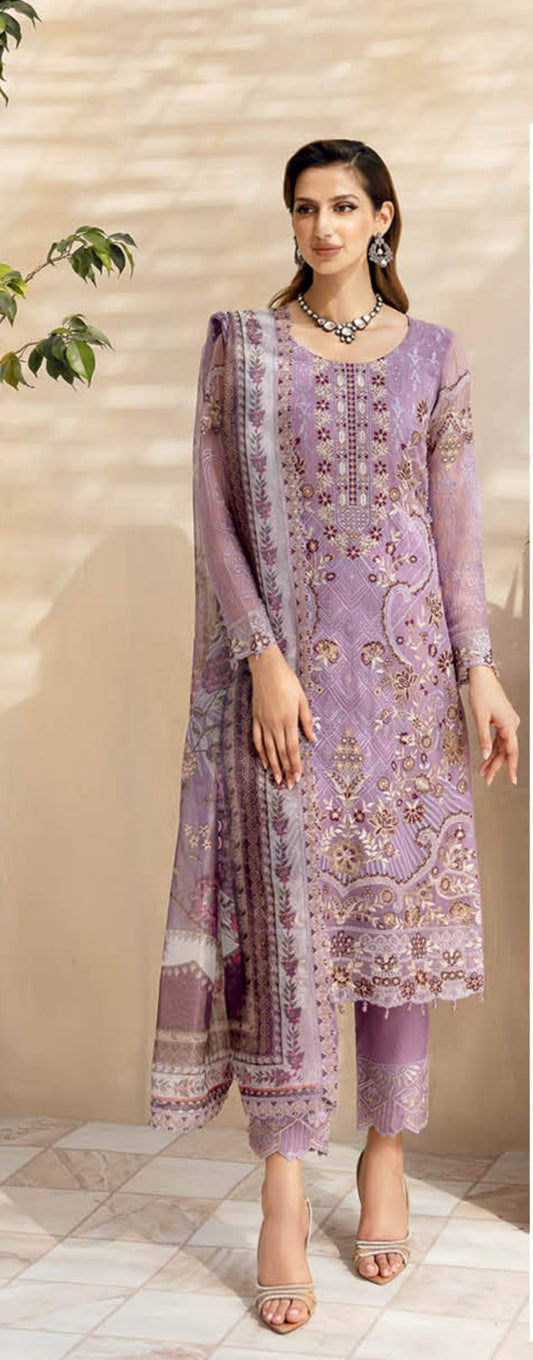 (331) Ramsha Chevron Luxury Chiffon Collection Ready-Made Suit Volume 9