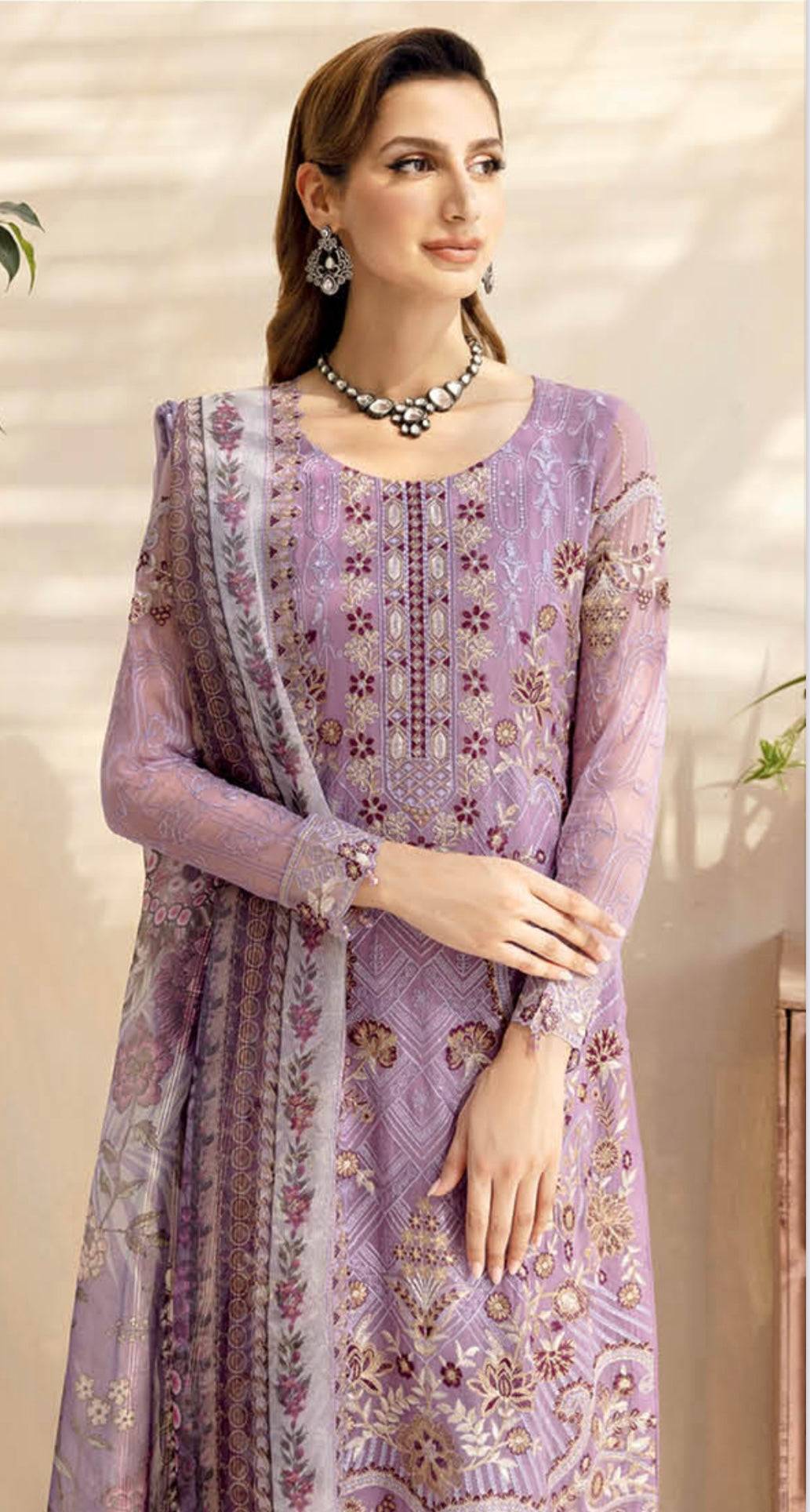 (331) Ramsha Chevron Luxury Chiffon Collection Ready-Made Suit Volume 9