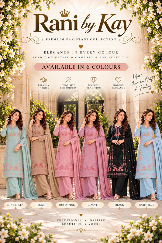 (362) Abeeha beige/taupe Viscose Floral Embroidered Suit 
A beautiful blend of comfort and elegance, soft viscose kameez with delicate floral embroidery, paired with a stunning Bamber dupatta