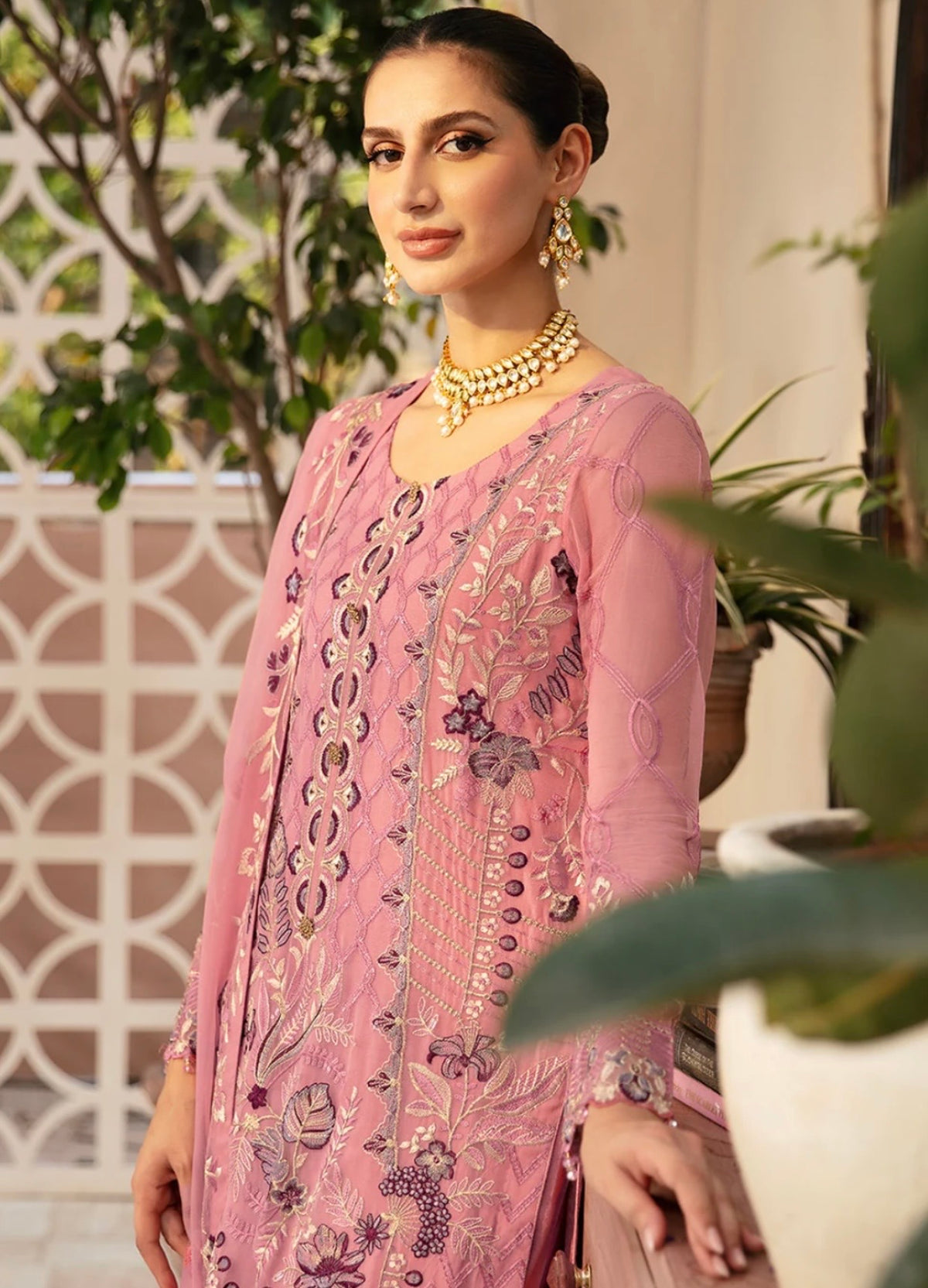 (369) Chevron Luxury Chiffon Collection 24 by Ramsha ready to wear