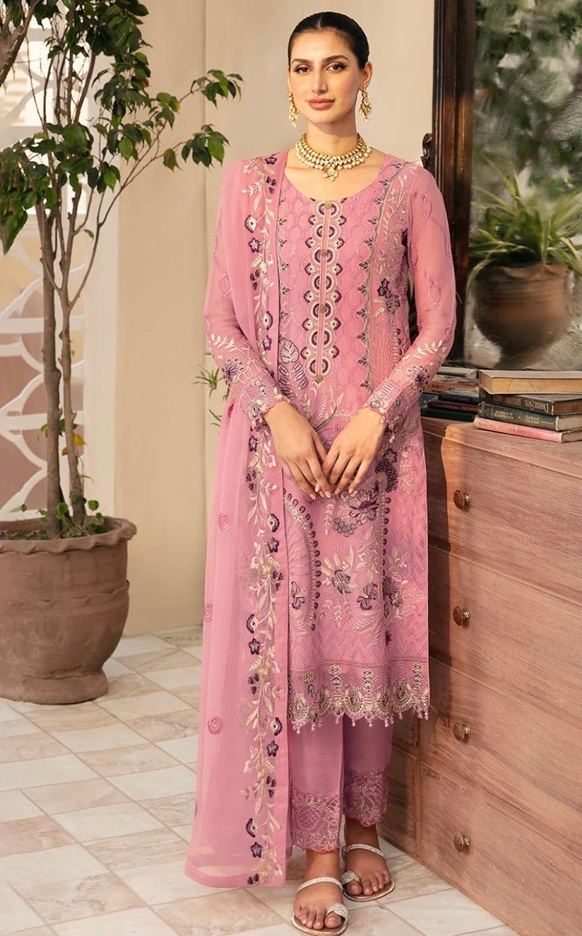 (369) Chevron Luxury Chiffon Collection 24 by Ramsha ready to wear
