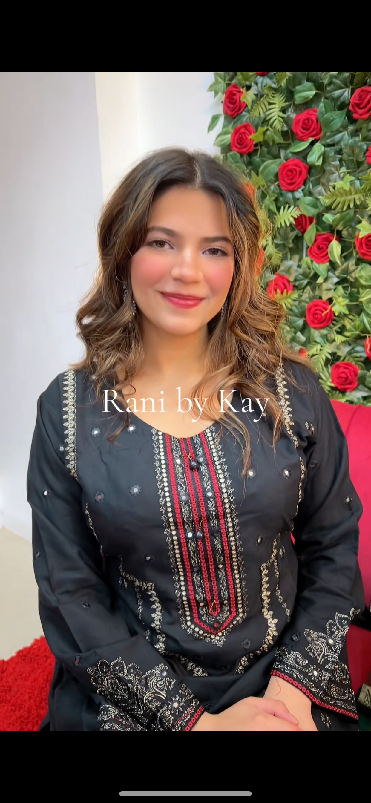 (234) Pakistani Dhanak Lace Trim Embroidered Ready-Made Suit With Shawl