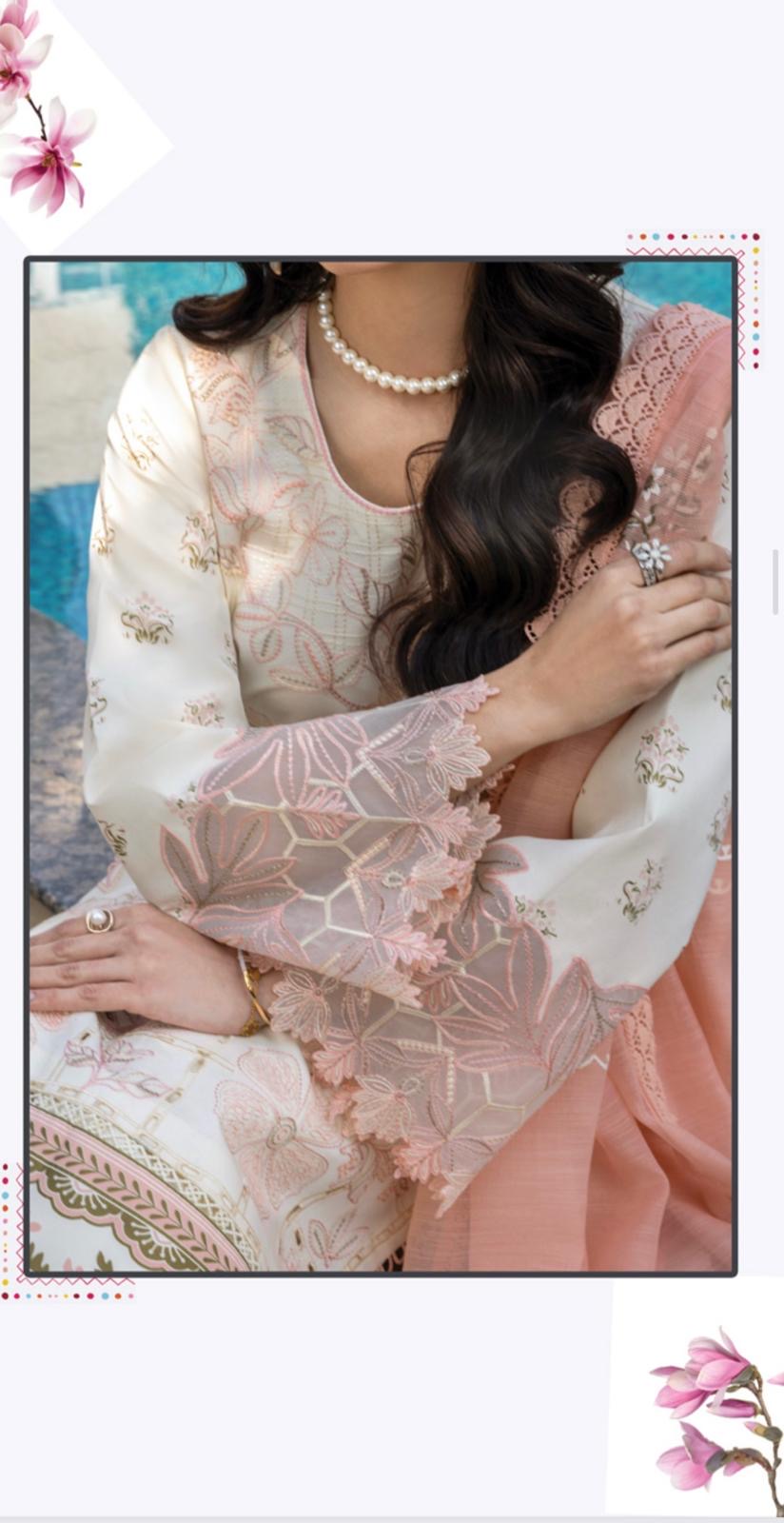 (125) Rang Rasiya Shireen Florence Summer Edit 2025 – Ready-to-Wear Lawn Suit with Printed Silk Dupatta