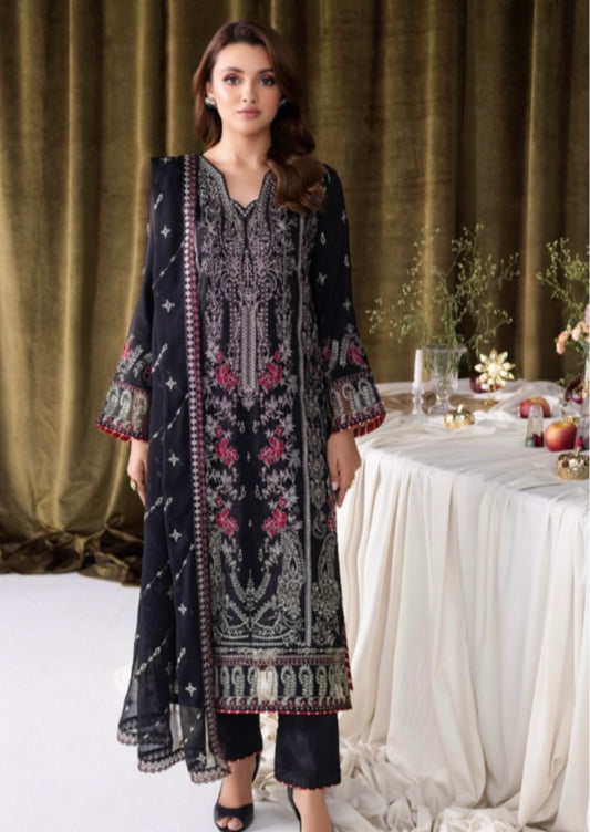 (304) Ramsha Aangan Luxury Raw Silk Collection – Ready-to-Wear 3-Piece Suit
