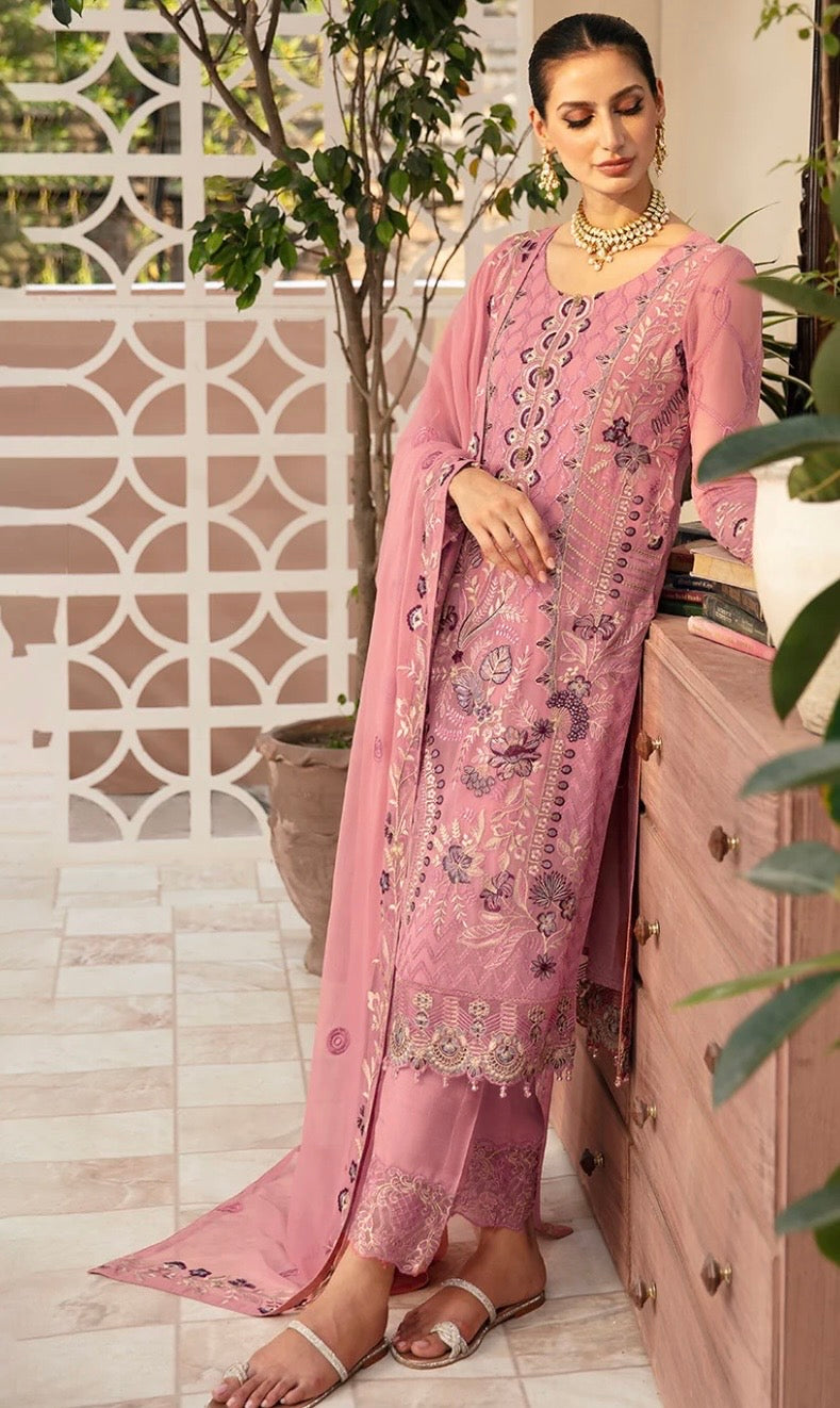 (369) Chevron Luxury Chiffon Collection 24 by Ramsha ready to wear