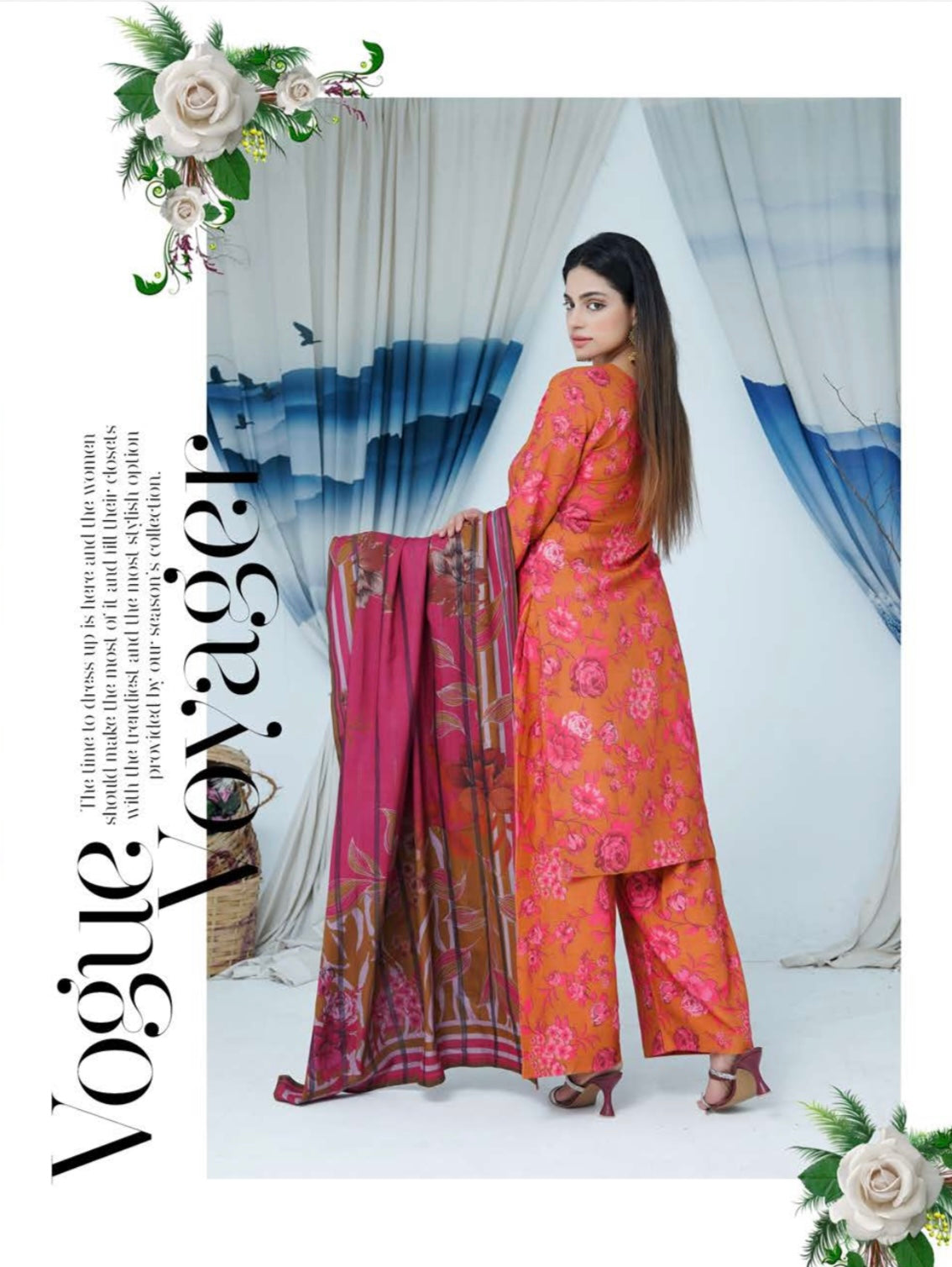 (161) Luxury Dhanak Embroidered Suit | 3 Piece Ready to Wear Winter Collection