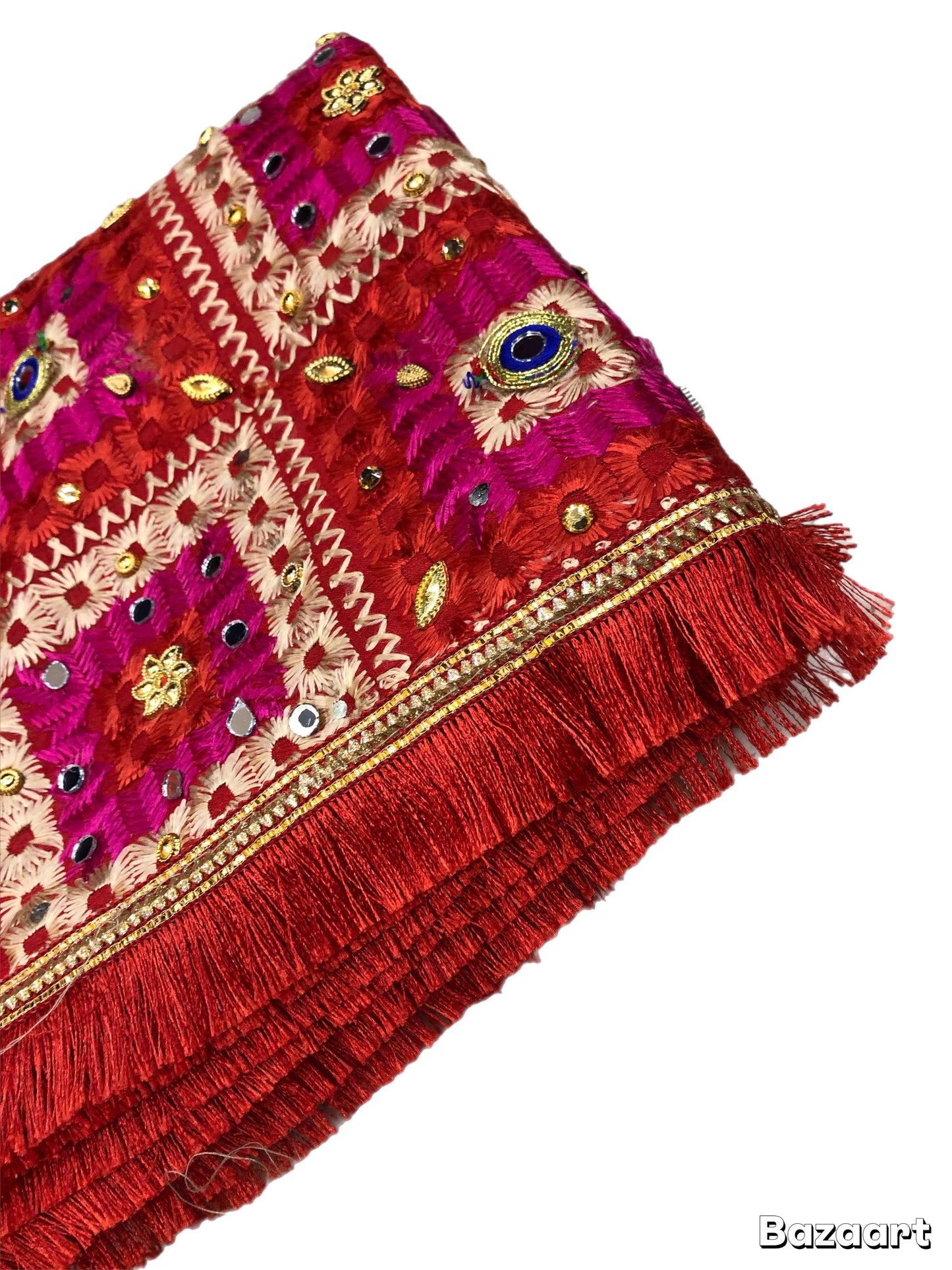(286) Indian ladies wedding ethnic large shawl