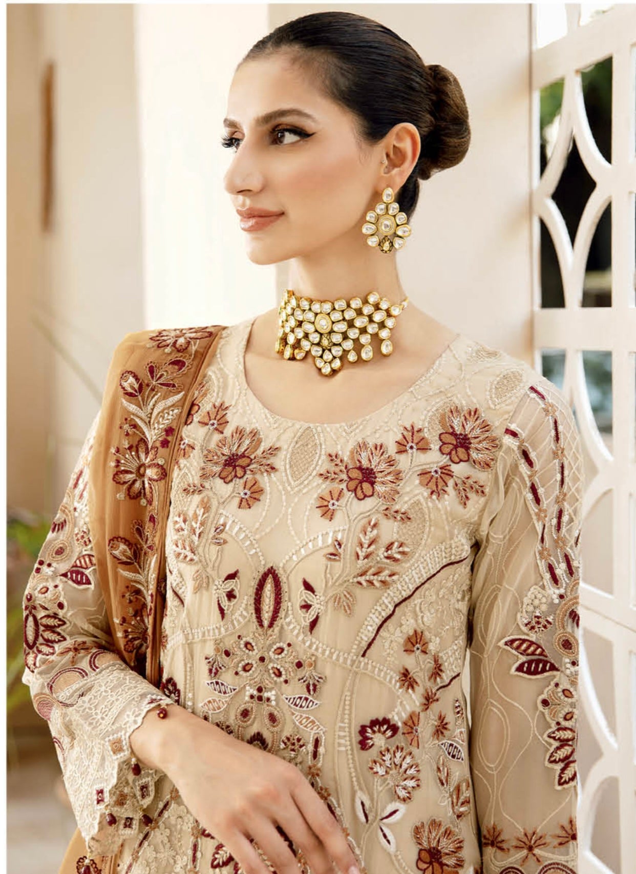 (333) Ramsha Chevron Luxury Chiffon Collection Ready-Made Suit Volume 9