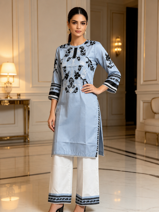 (120) Elegant comfy satin silk two piece floral plazzo co ord set