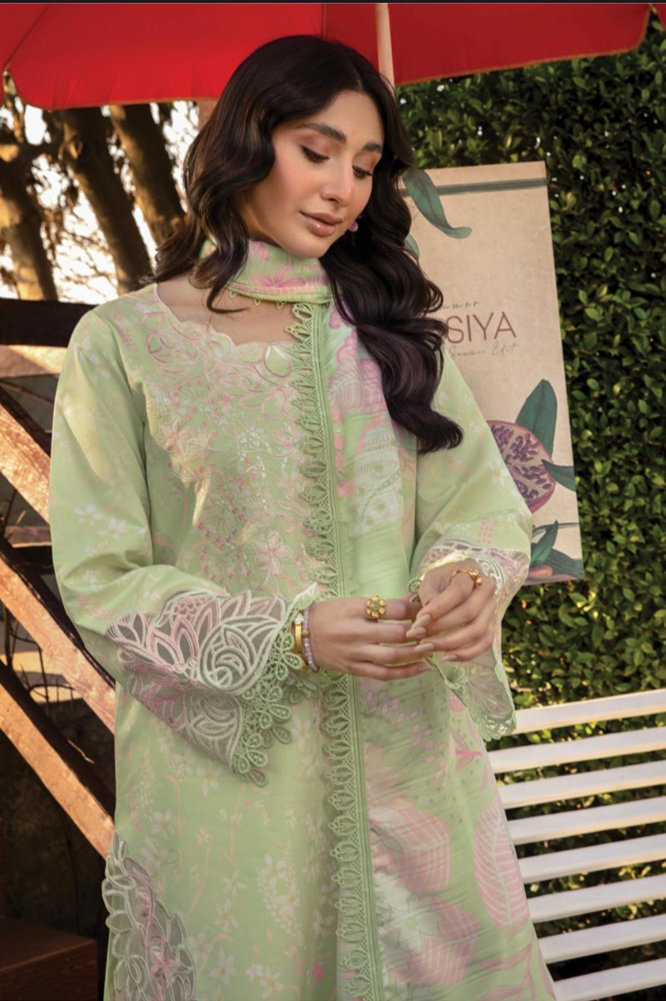 (111) Rang Rasiya Shireen Florence Summer Edit 2025 – Ready-to-Wear Lawn Suit with Printed Silk Dupatta