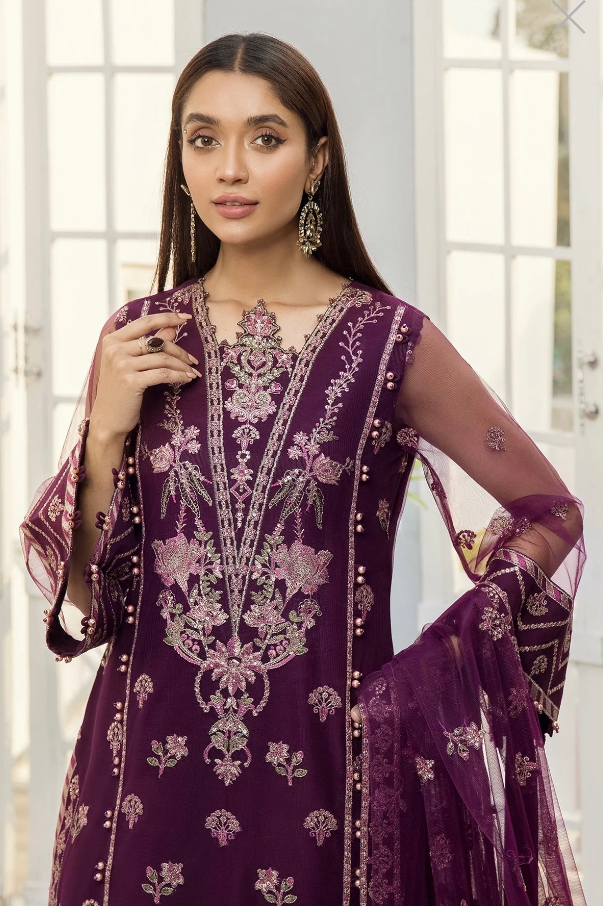 (173) Alizeh Miraal Collection Unstitched Luxury Formal Suit
