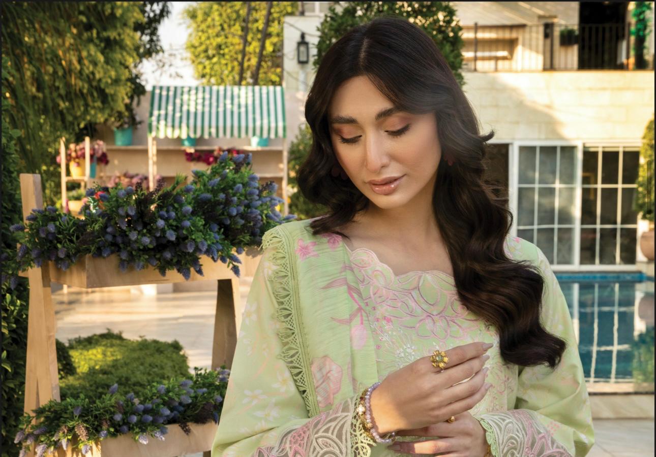 (111) Rang Rasiya Shireen Florence Summer Edit 2025 – Ready-to-Wear Lawn Suit with Printed Silk Dupatta