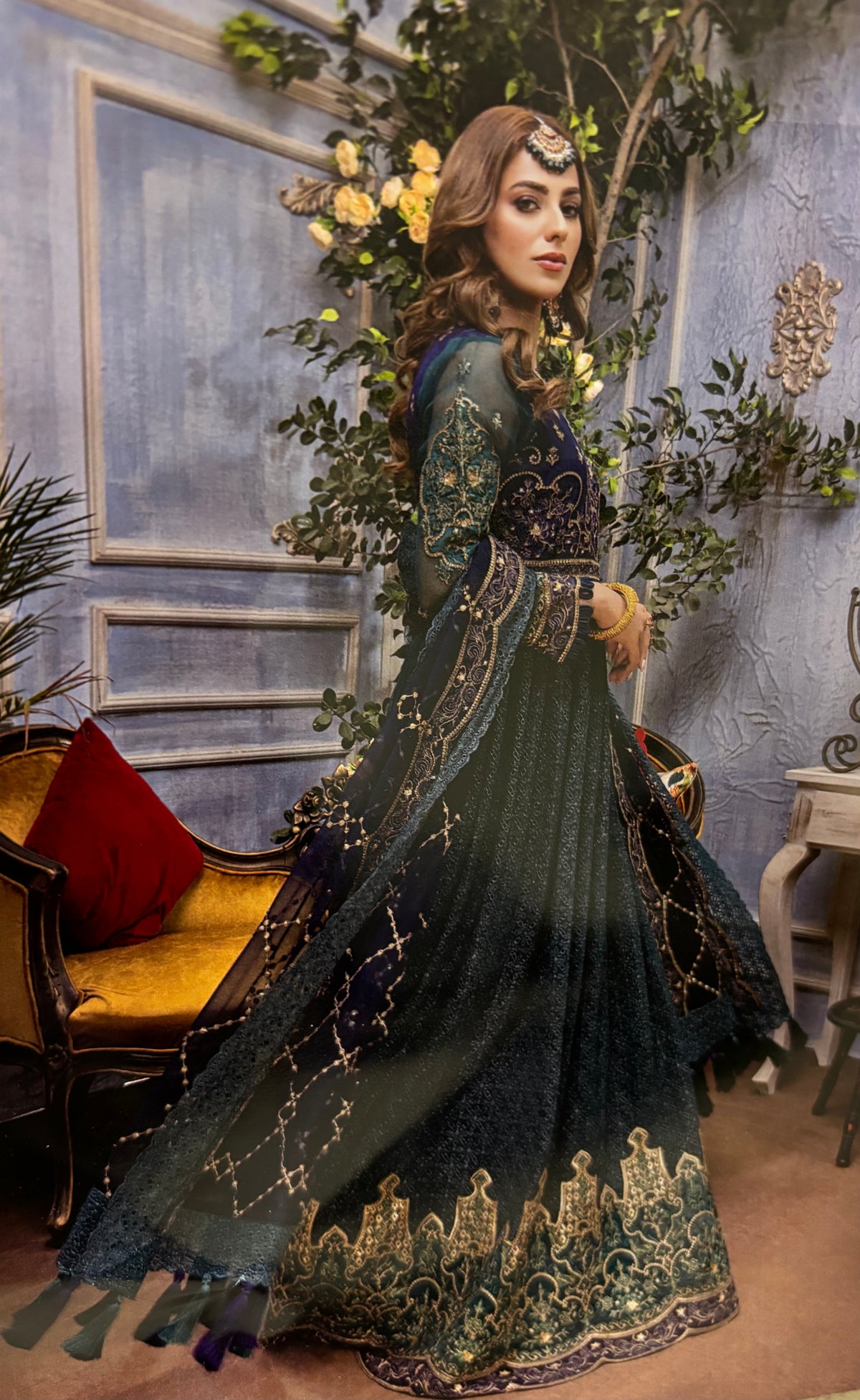 (373) luxury dream exclusive embroidered chiffon unstitched suit