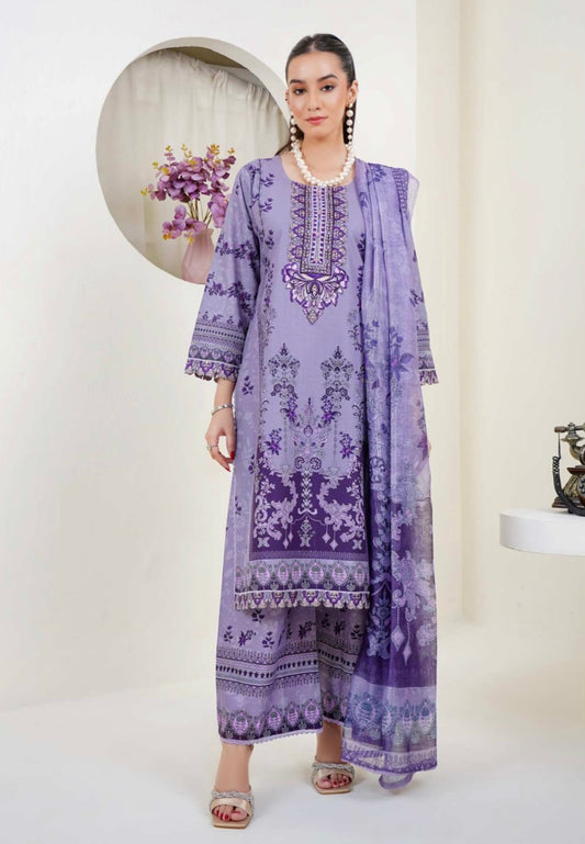 (5) Lawn digital print kameez/trousers digital munar dupatta ready to wear