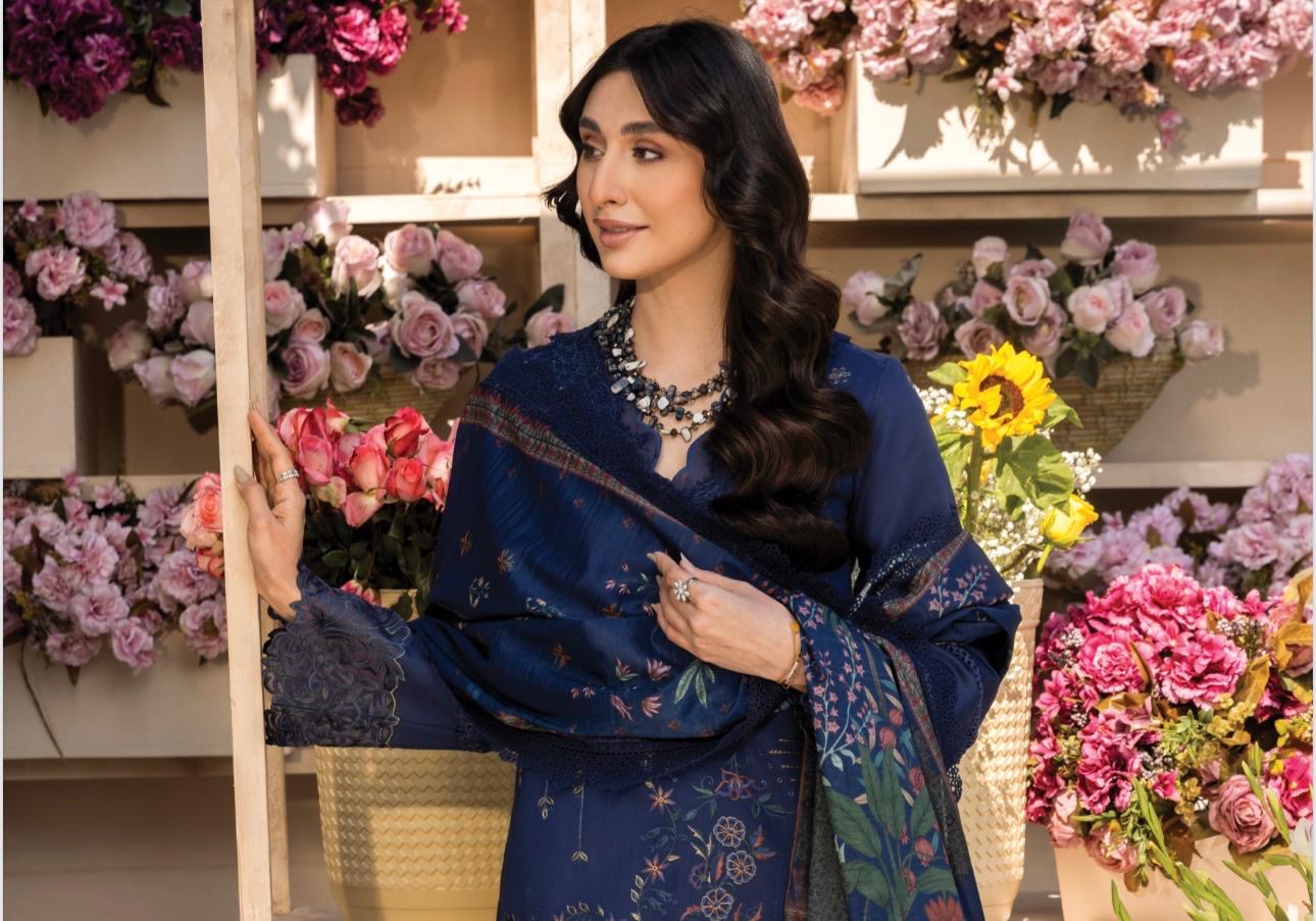 (128) Rang Rasiya Shireen Florence Summer Edit 2025 – Ready-to-Wear Lawn Suit with Printed Silk Dupatta