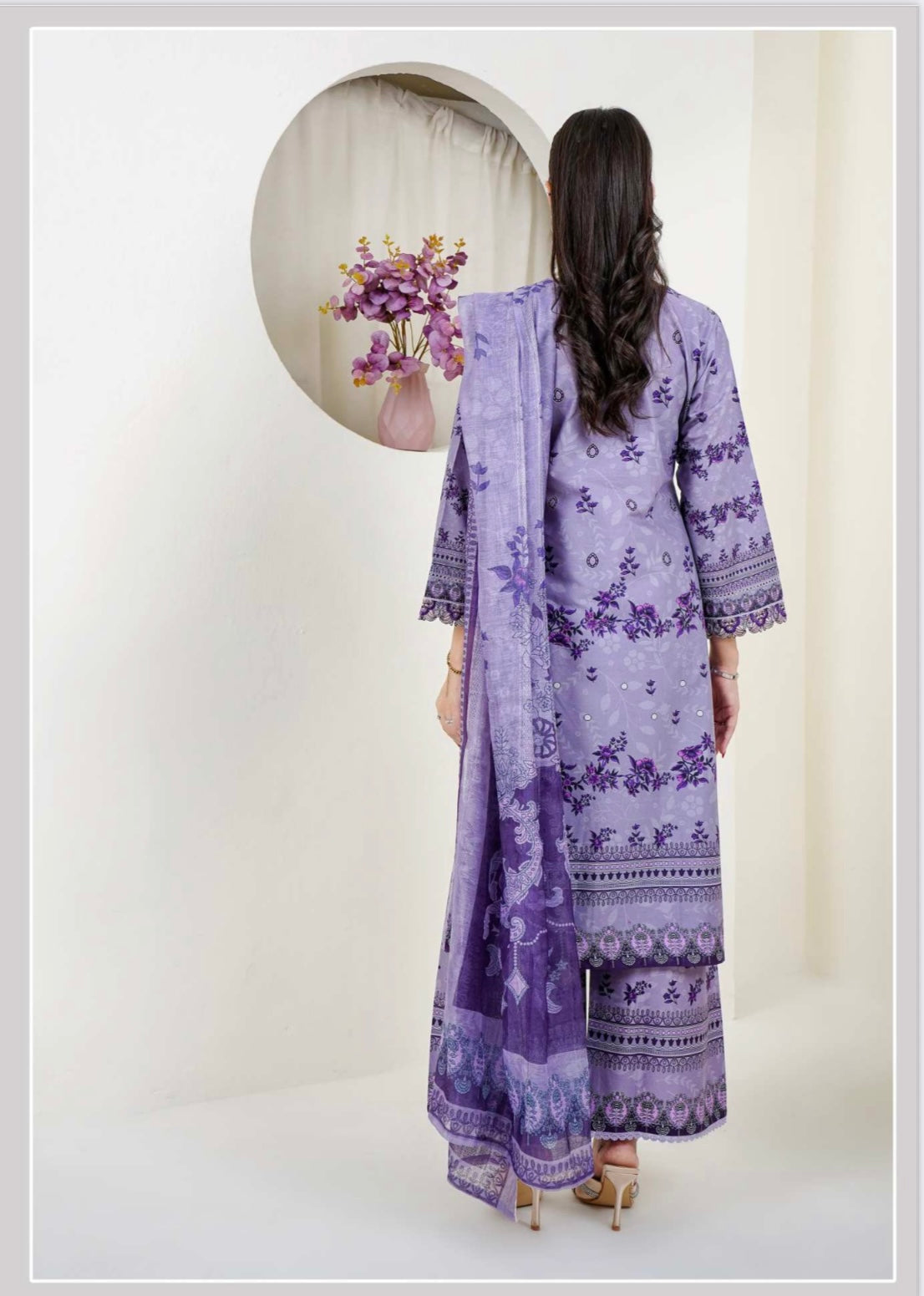 (5) Lawn digital print kameez/trousers digital munar dupatta ready to wear