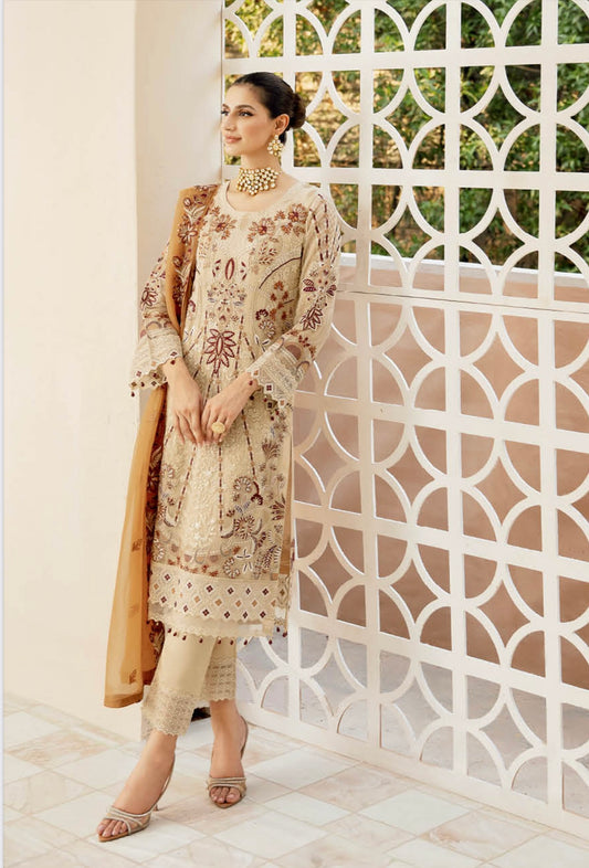 (333) Ramsha Chevron Luxury Chiffon Collection Ready-Made Suit Volume 9